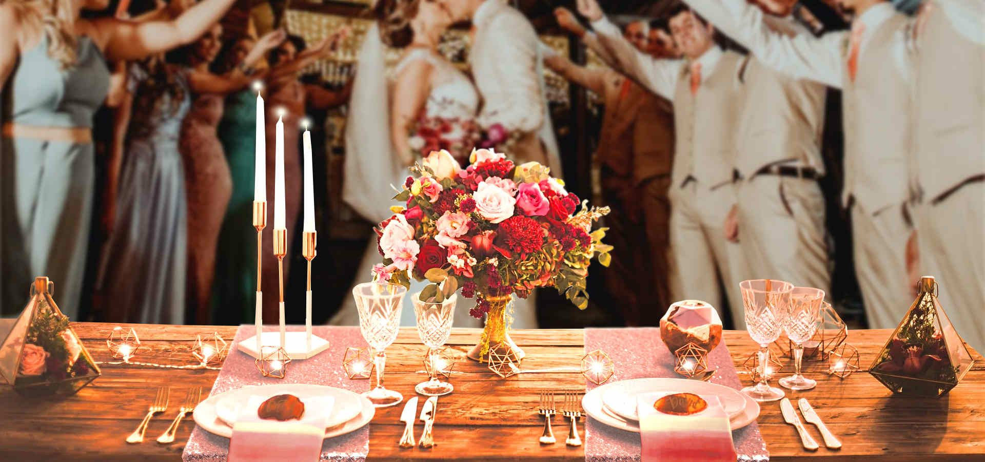 decoration-de-table-mariage-rose-gold